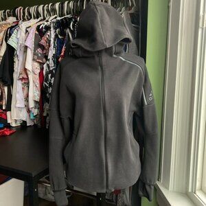 Women's Adidas Hoodie Jacket Size M Gray